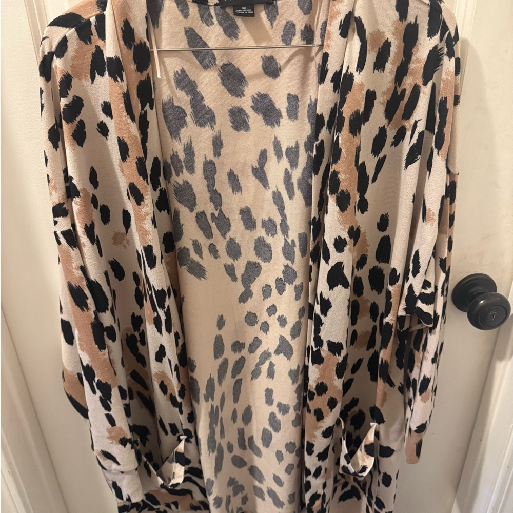 Leopard Print Kimono Cardigan